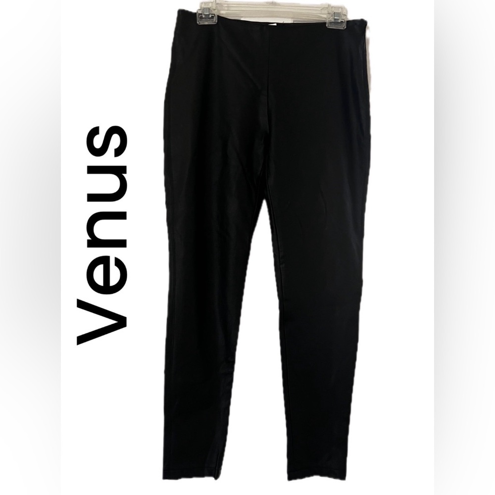 VENUS Women’s Sleek Black Faux Leather Pants